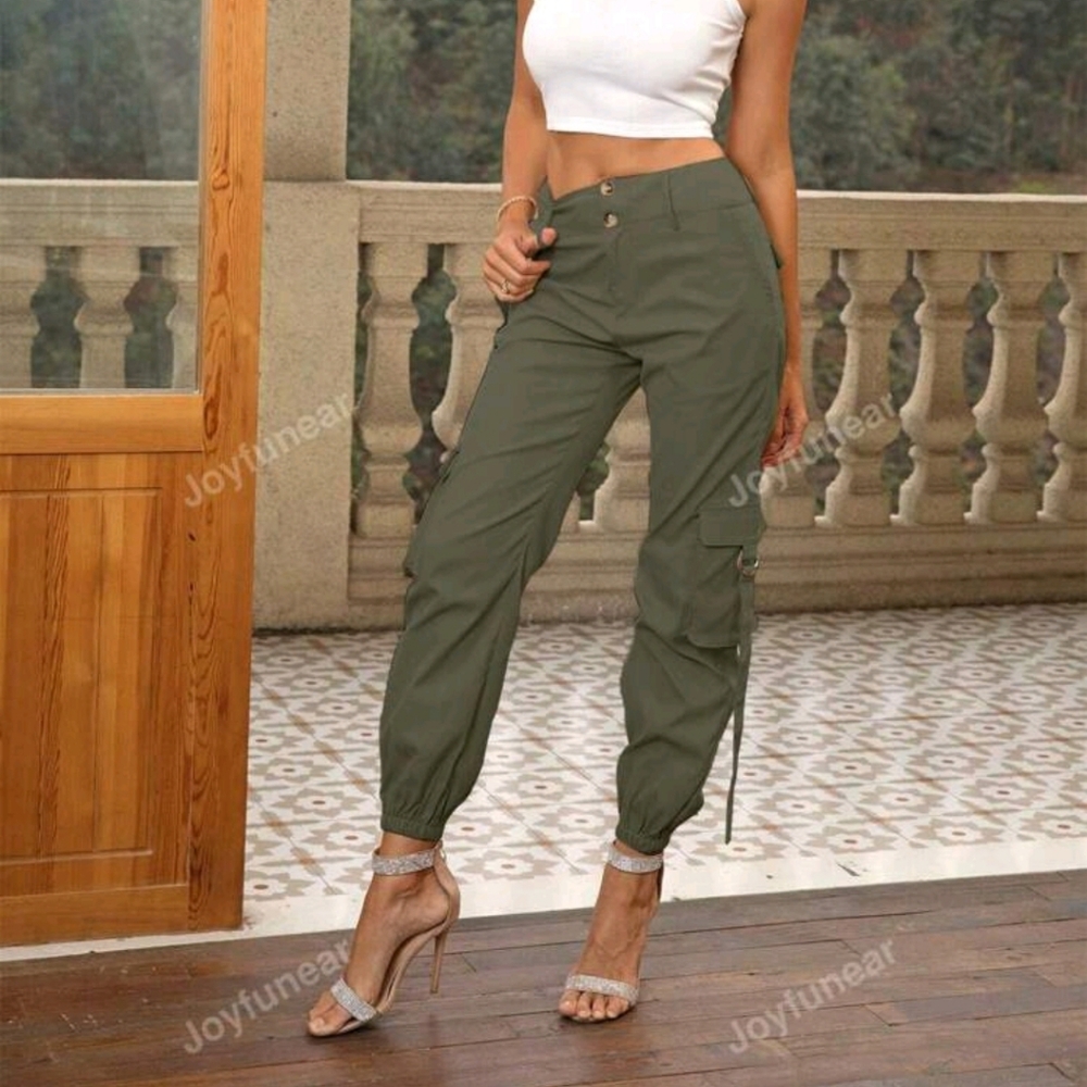 Flap Pocket Side Cargo Pants - Picture 4 of 6